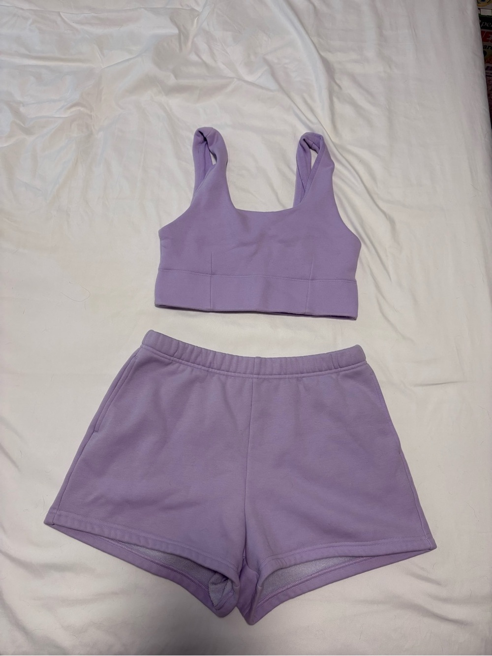 Fabletics Lavender Athleisure Lounge Set